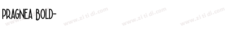 Pragnea Bold字体转换